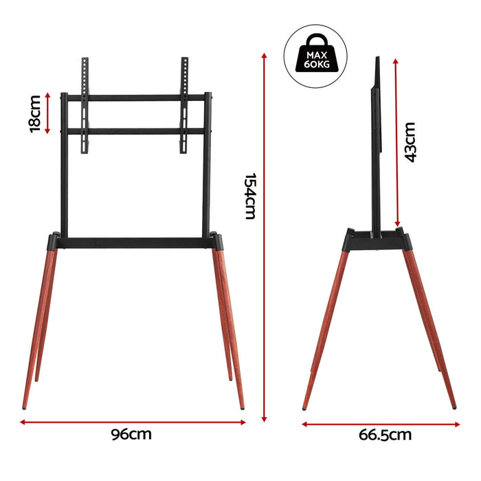 Artiss TV Stand 32-75 inch LED LCD Screen Wooden Floor Easel Height Adjustable