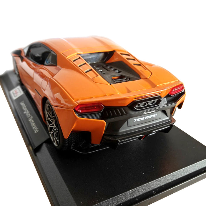 Maisto 1:18 Scale Metallic Diecast With Plastic Part Car Model Lamborghini Temerario Orange