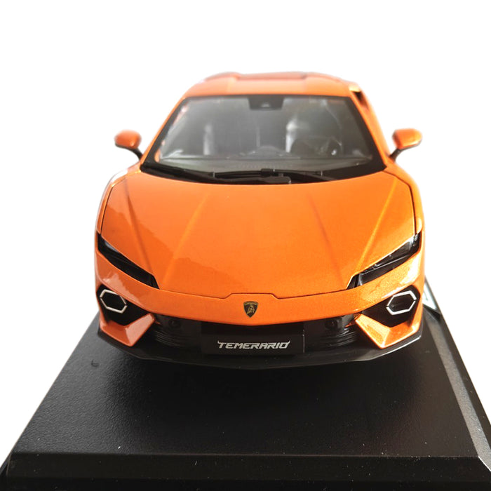 Maisto 1:18 Scale Metallic Diecast With Plastic Part Car Model Lamborghini Temerario Orange