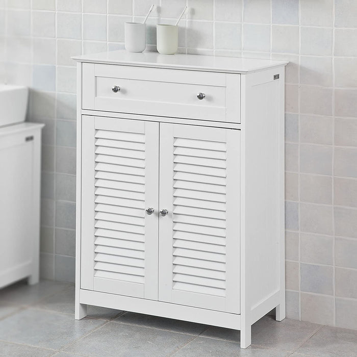 Freestanding Storage Cabinet with Doors/Drawer 60x87x35 cm