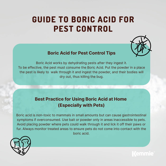 1Kg Boric Acid Powder High Purity Fully Soluble Granule Pest Ant Cockroaches