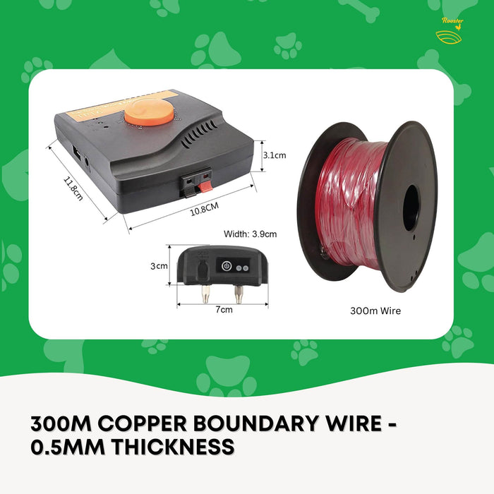 Electronic Dog Fence System -Invisible Electric Wireless TP16 Containment Collar