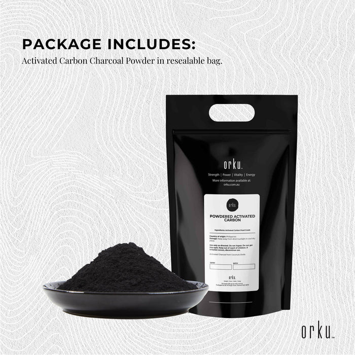 Orku 10Kg Activated Carbon Powder Coconut Charcoal - Water Filtration