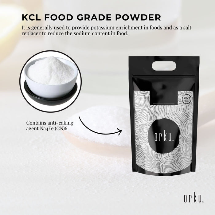 Bulk 20Kg Potassium Chloride Powder Tub - Pure KCL E508 Food Grade Replacer