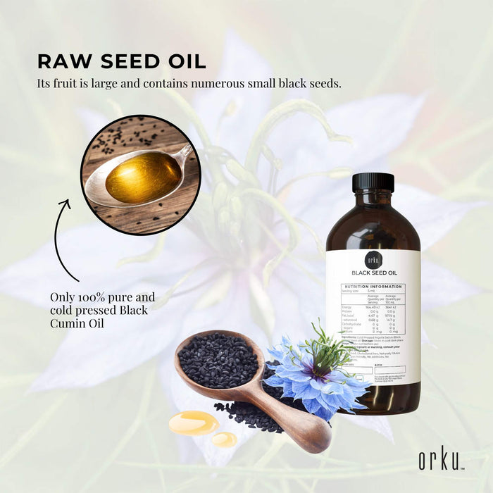 1L Pure Black Seed Oil - 100% Ethiopian Nigella Sativa Cumin Cold Pressed