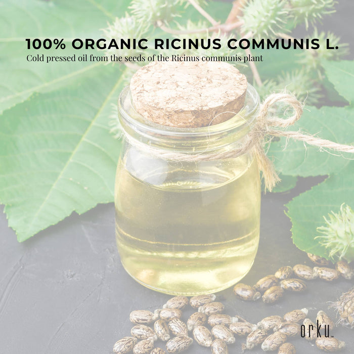 Orku 5L Organic Castor Oil - Hexane Free Cold Pressed