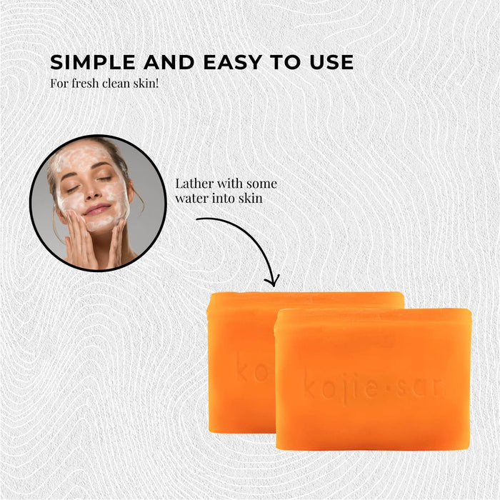 4x 135g Kojie San Soap Bar - Original Kojic Acid Bars