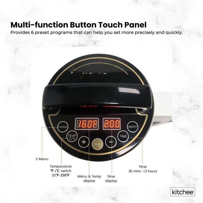 Kitchee Electric Butter Oil Herbal Infuser & Extractor + Decarboxylator Machine