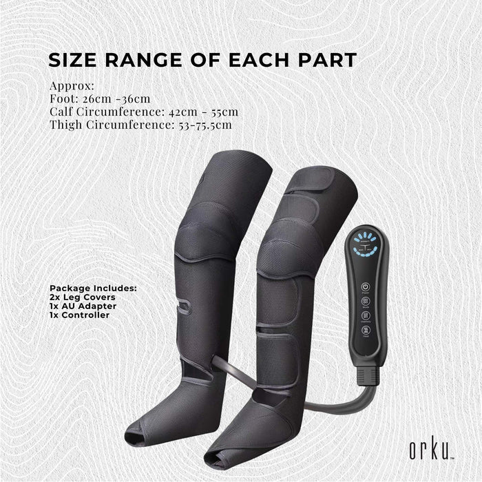 Orku Air Compression Massager for Leg Knee Foot - Pressure Therapy & Circulation