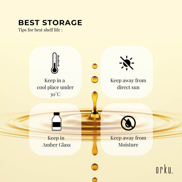 Orku 1L Organic Pumpkin Seed Oil – Virgin Cold Pressed Unrefined Cosmetic Gr.