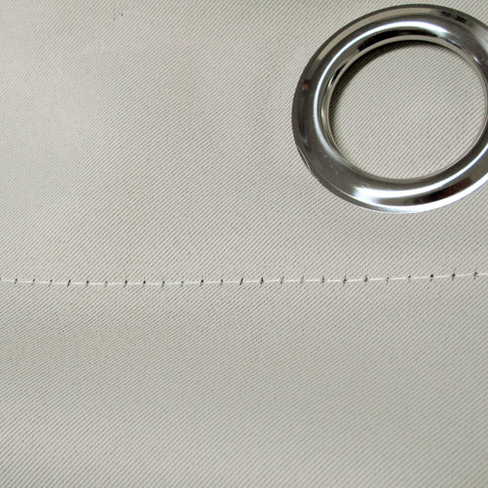 Pair of Blockout Plain Eyelet Curtains Blue 140 x 223cm Window Bedroom Machine Washable