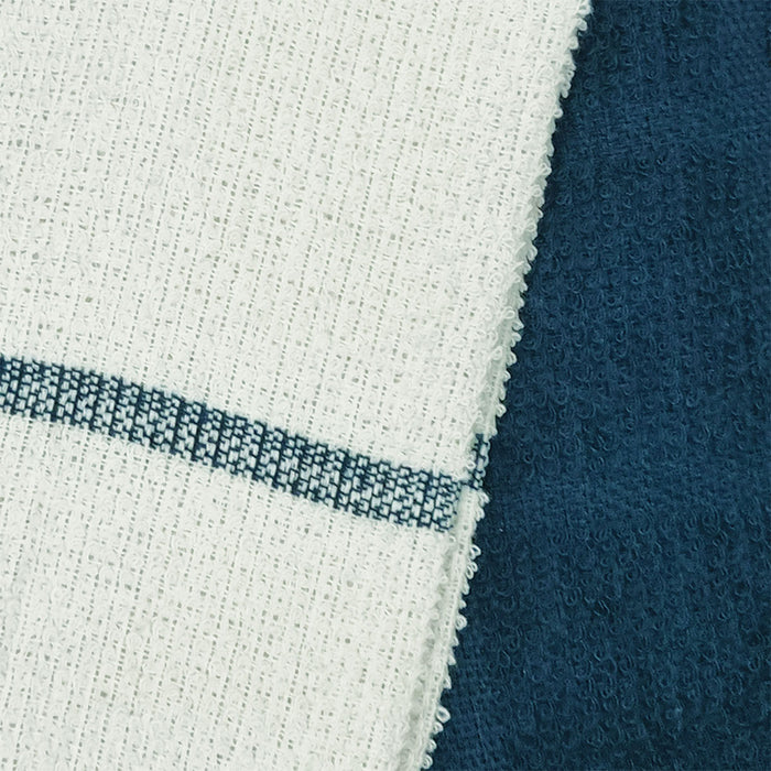 Set of 12 Rosa Navy Cotton Rich Terry Tea Towels