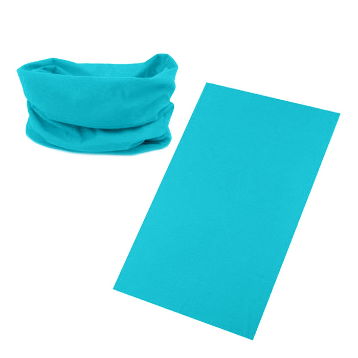 Seamless Tube Bandana Head Scarf Face Cover Mask Gaiter Ski Snow in Light Blue