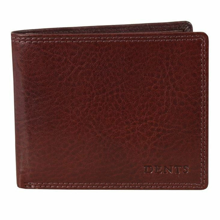 DENTS BILL FOLD WALLET Genuine LEATHER Mens Credit Card Holder Bifold GIFT BOX