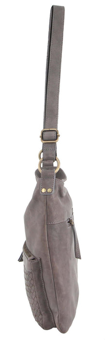 Pierre Cardin Woven Leather Ladies Cross-Body Bag Handbag