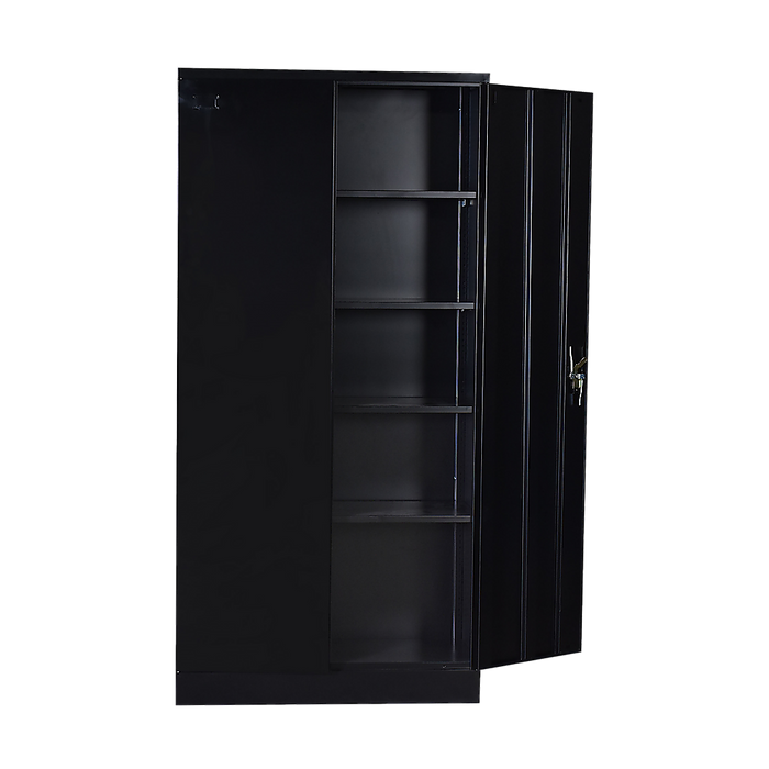 Two-Door Shelf Office Gym Filing Storage Locker Cabinet Safe