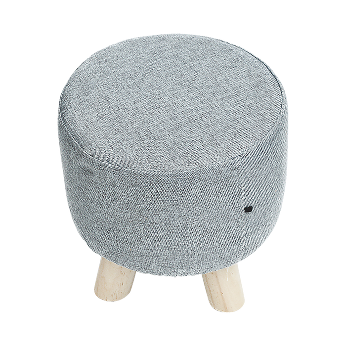 Fabric Ottoman Foot Stool Rest Pouffe Footstool Wood Storage Padded Seat high quality
