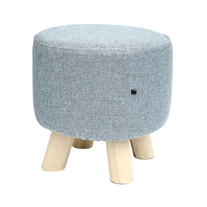 Fabric Ottoman Foot Stool Rest Pouffe Footstool Wood Storage Padded Seat high quality