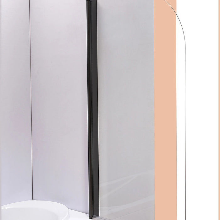 180 Degree Pivot Door 6mm Safety Glass Bath Shower Screen 800x1400mm By Della Francesca