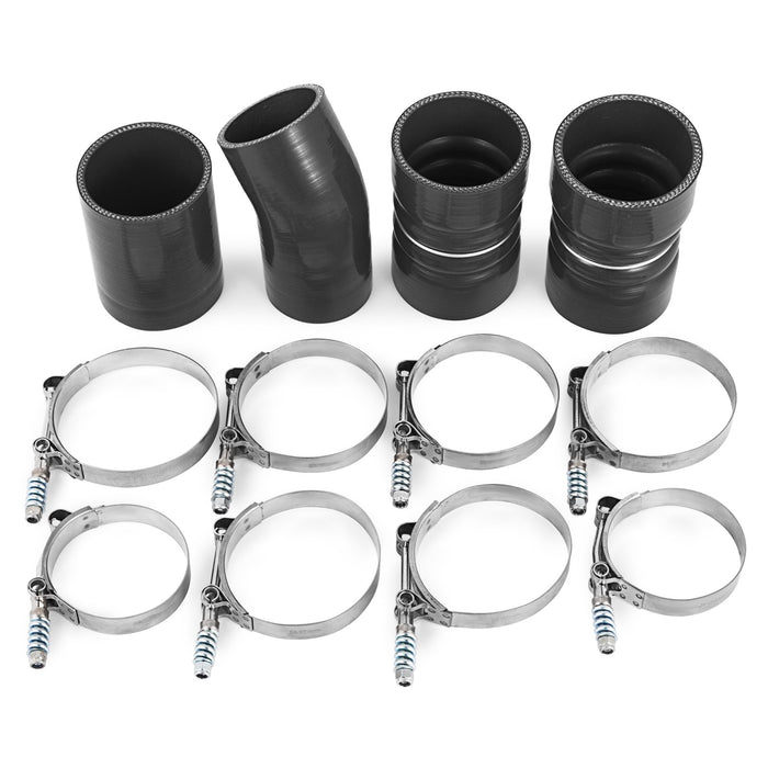 Fit Ford 03-07 6.0L V8 Powerstroke Diesel Turbo Intercooler Pipe and Boot Kit