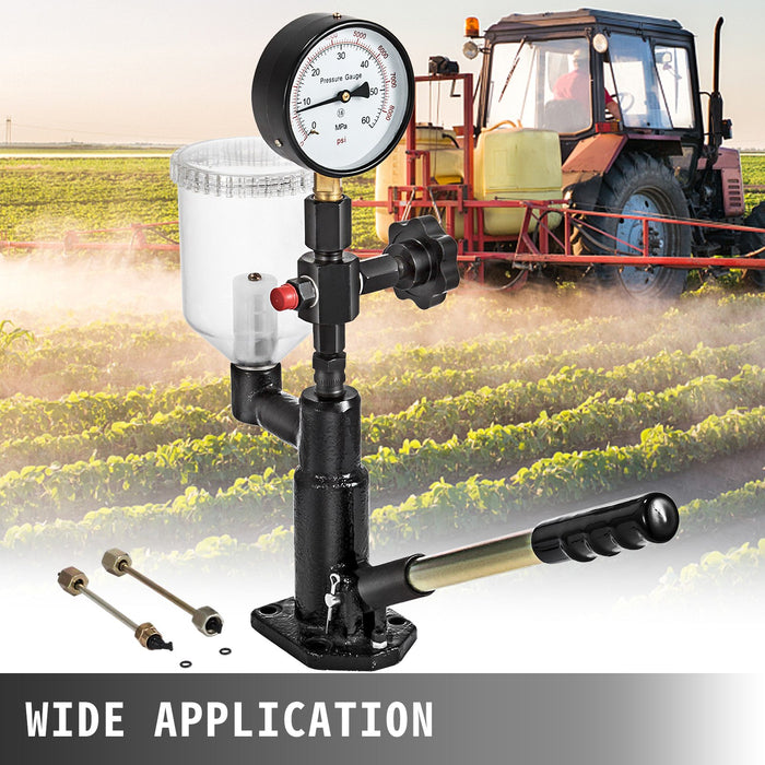 Diesel Injector Nozzle 
Pressure Tester Dual scale Manometer Test Tool 0-600Bar (0-8000PSI) 
60Mpa Test Pressure High Configuration