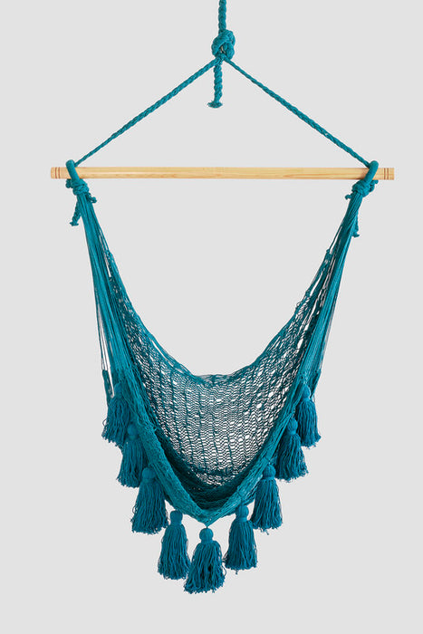 Deluxe Extra Large Mexican Hammock Swing Chair in Plain in Bondi Colour in Outdoor