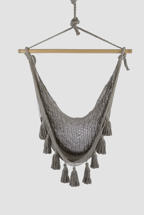 Deluxe Extra Large Mexican Hammock Swing Chair in Plain Dream Sands  in Outdoor Cotton Colour Dream Sands
