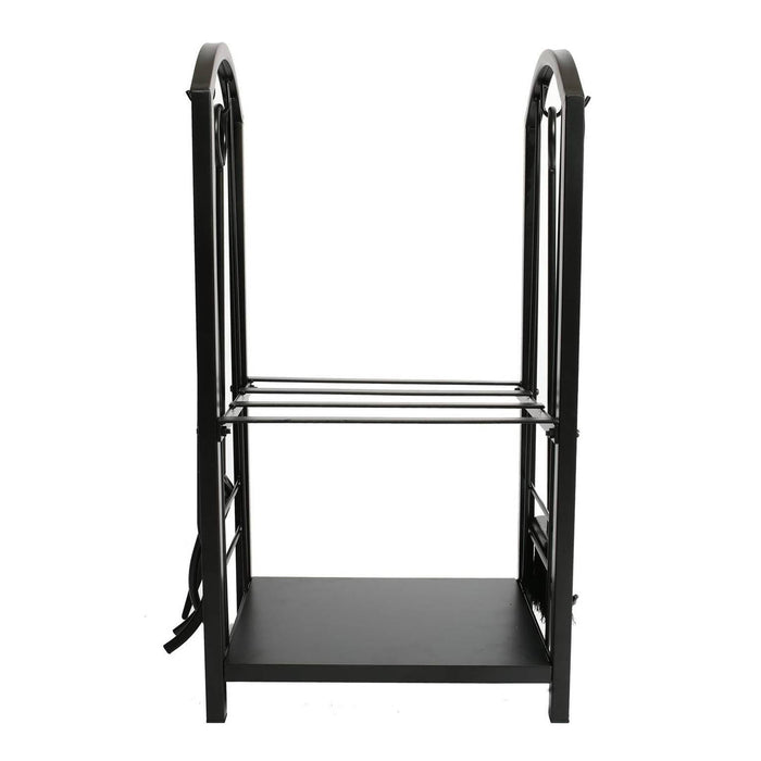 Firewood Rack With 4 Fireplace Tool Set Log Wood Holder Steel Large Storage