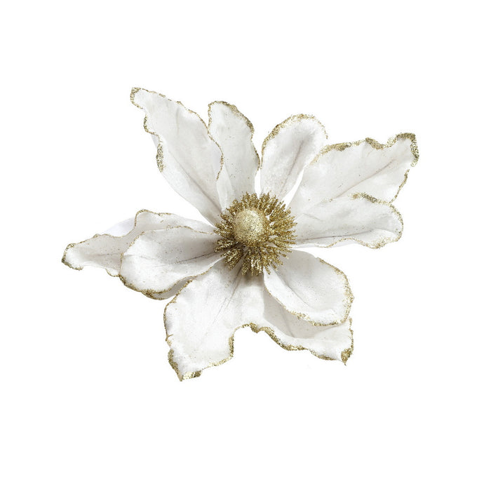 Jingle Jollys 14Pcs Christmas Tree Flower Set Xmas Garland Wreath Magnolia White