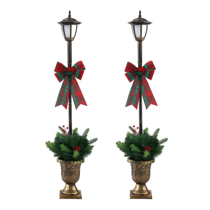 Jingle Jollys Christmas Lights 125cm Lamp Post 50 LED Fairy Light Decorations