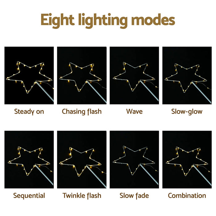 Jingle Jollys 4 PCS Christmas Lights Path Ground Light Garden Decorations 144 LED