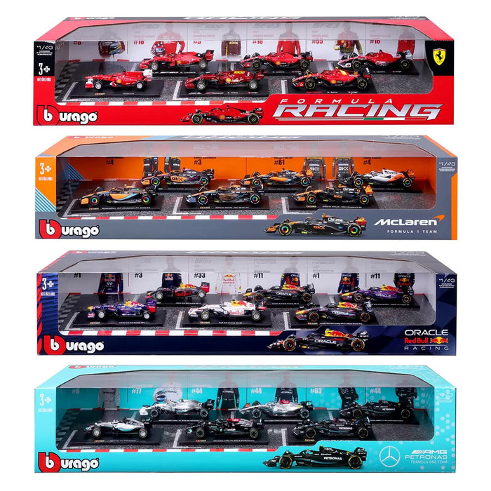 Burago 1:43 Formula Racing Die Cast With Plastic Part Mclaren 6 Pack Car Model Trade Me