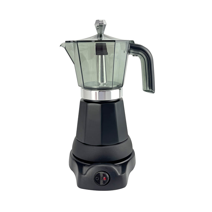 Electric Moka Coffee Maker Espresso Italian Classic Auto power off for Home 3/6Cups