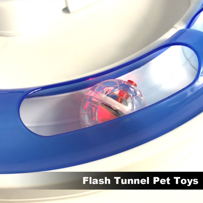 Puppy Cat Modular Tracking flash Ball Puzzle Game Plastic Tunnel Toy New Hot Cat Toy