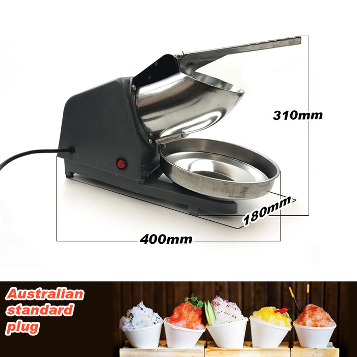 Electric Ice Crusher Ice Shaver Snow Cone Maker Machine Home Commercial AU Plug Trade Me