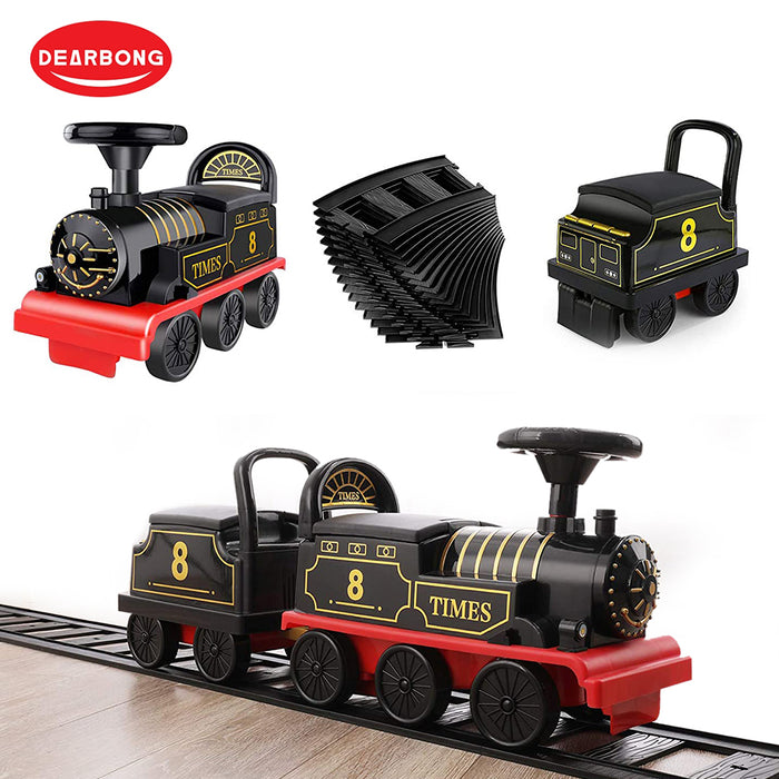 Kids Ride On Train Toy Eelectric Car With Track Or Toddler Walker Car Or Carriage AU