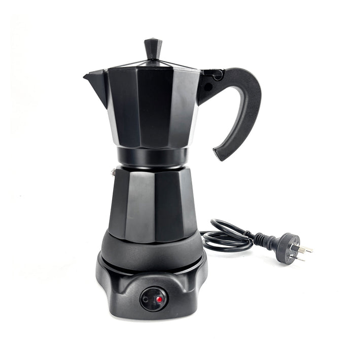 Mornest Electric Aluminium Moka Coffee Maker Espresso Italian Classic auto power off Home 3/6Cups Trade Me