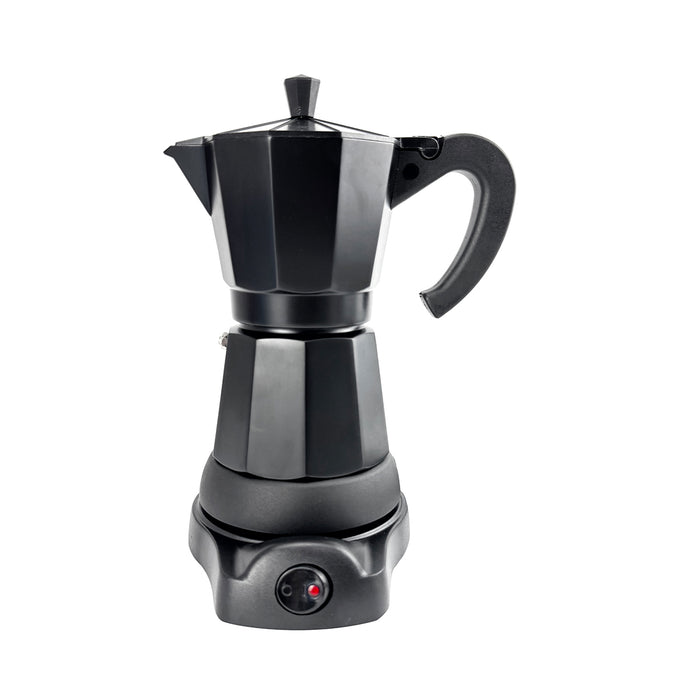 Electric Aluminium Moka Coffee Maker Espresso Italian Classic auto power off Home 3/6Cups