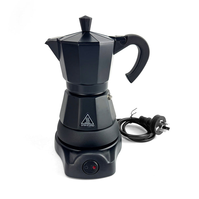 Mornest Electric Aluminium Moka Coffee Maker Espresso Italian Classic auto power off Home 3/6Cups Trade Me