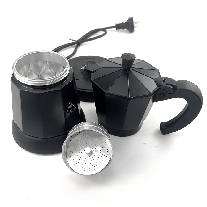 Mornest Electric Aluminium Moka Coffee Maker Espresso Italian Classic auto power off Home 3/6Cups Trade Me