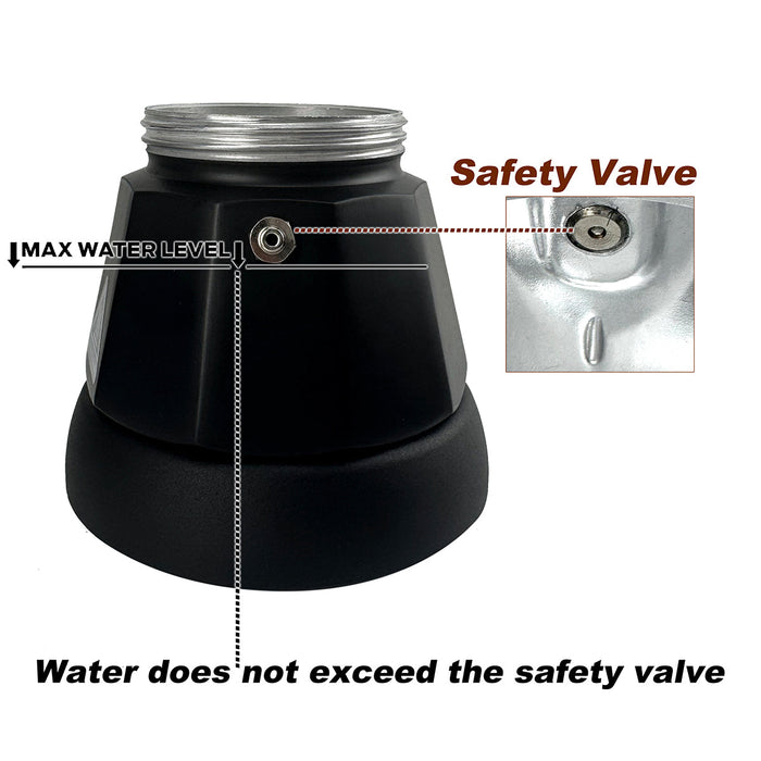 Mornest Electric Aluminium Moka Coffee Maker Espresso Italian Classic auto power off Home 3/6Cups Trade Me