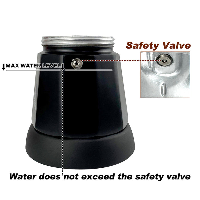 Mornest Electric Aluminium Moka Coffee Maker Espresso Italian Classic auto power off Home 3/6Cups Trade Me