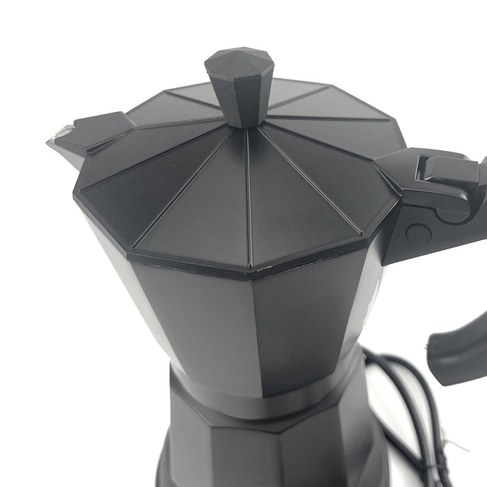 Electric Aluminium Moka Coffee Maker Espresso Italian Classic auto power off Home 3/6Cups