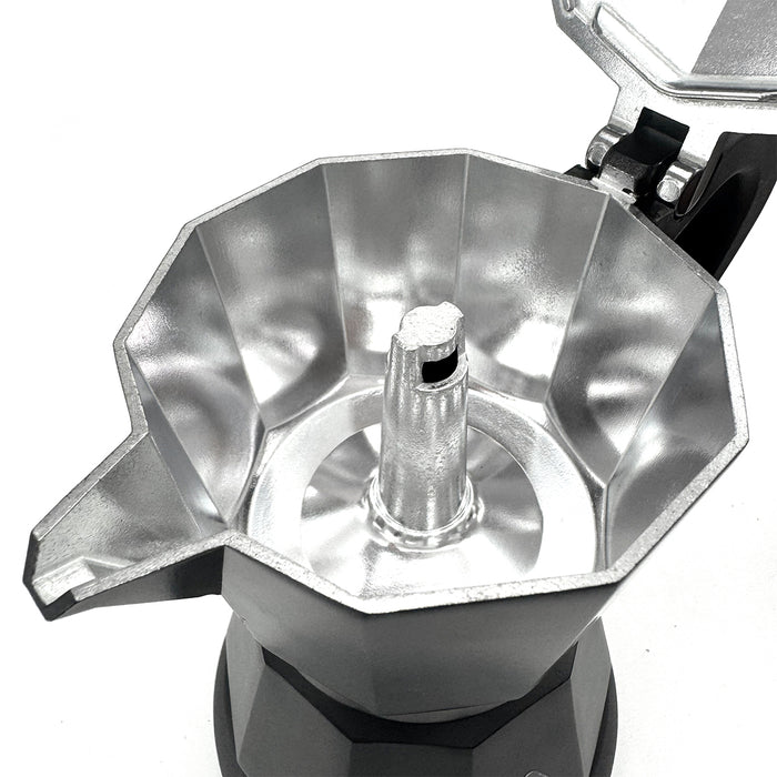 Electric Aluminium Moka Coffee Maker Espresso Italian Classic auto power off Home 3/6Cups
