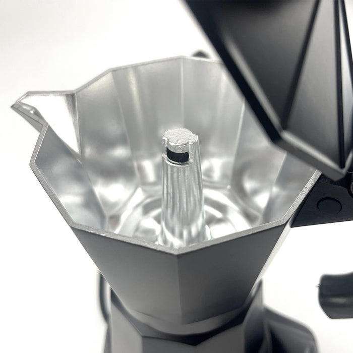 Electric Aluminium Moka Coffee Maker Espresso Italian Classic auto power off Home 3/6Cups