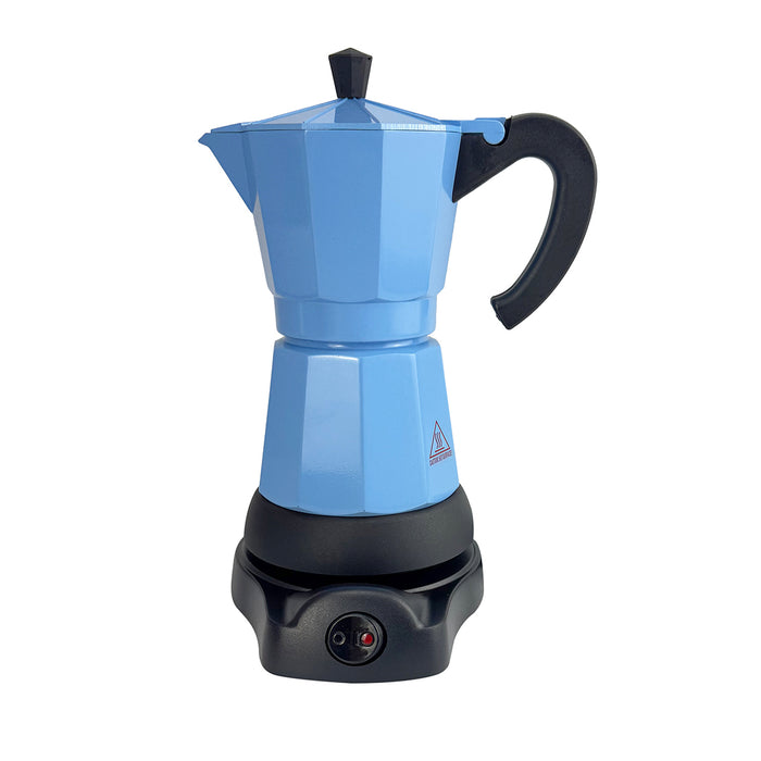 Electric Aluminium Moka Coffee Maker Espresso Italian Classic auto power off Home 3/6Cups