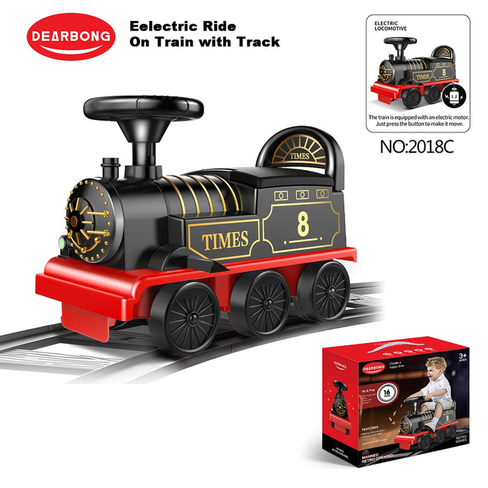 Kids Ride On Train Toy Eelectric Car With Track Or Toddler Walker Car Or Carriage AU