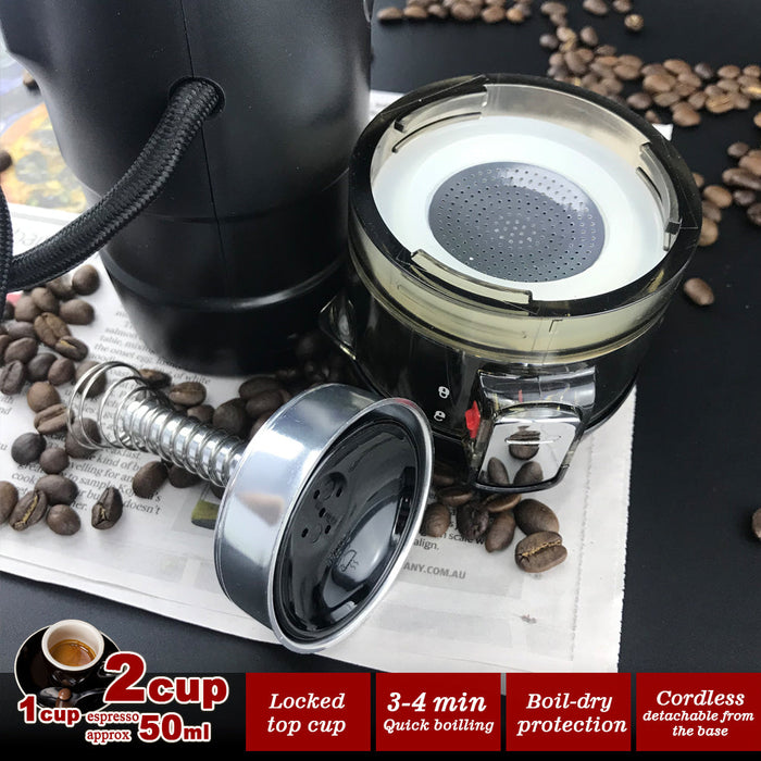 12V Car Espresso Moka Coffee Maker Set Espresso In Car Coffee Machine With 2Cups Trade Me