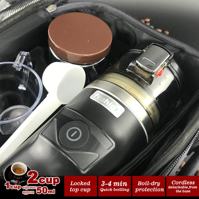 12V Car Espresso Moka Coffee Maker Set Espresso In Car Coffee Machine With 2Cups Trade Me