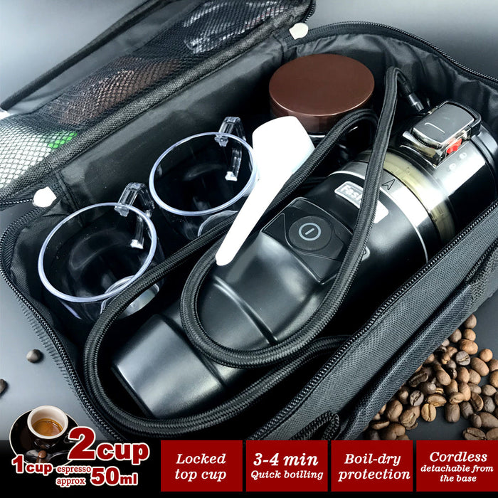 12V Car Espresso Moka Coffee Maker Set Espresso In Car Coffee Machine With 2Cups Trade Me